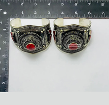 Load image into Gallery viewer, Handmade Kuchi Adjustable Bracelet With Coral Stone