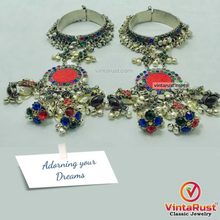 Load image into Gallery viewer, Vintage Handmade Bracelet With Rings Link and Chain