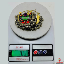 Load image into Gallery viewer, Antique Kuchi Earrings with Dangling Bells