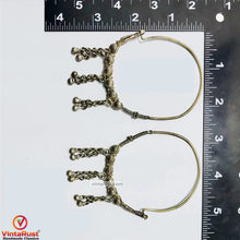 Load image into Gallery viewer, Big Vintage Hoop Earrings With Bells