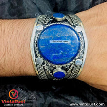 Load image into Gallery viewer, Round Shaped Stones Boho Tribal Cuff