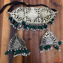 Load image into Gallery viewer, Bohemian Tribal Amulet Choker with Jewellery Set