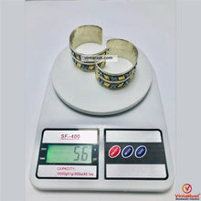 Load image into Gallery viewer, Vintage Tribal Cuff Bracelet With Turquoise Beads