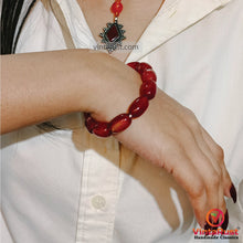 Load image into Gallery viewer, Black Friday Beaded Chain Pendant Necklace with Cuff Bracelet