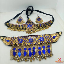 Load image into Gallery viewer, Golden Tone Handmade Tribal Women Jewelry Set