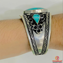 Load image into Gallery viewer, Handmade Turquoise Stone Adjustable Bracelet