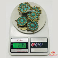 Load image into Gallery viewer, Handmade Tribal Turquoise Belly Dance Belt