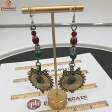 Load image into Gallery viewer, Ethnic Dangle Earrings With Coins