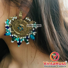 Load image into Gallery viewer, Unique Multicolor Big Massive Hasli Earrings