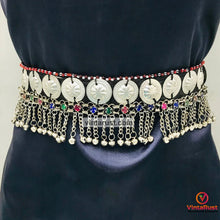 Load image into Gallery viewer, Tribal Belly Dance Belt With Dangling Bells