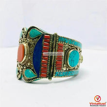 Load image into Gallery viewer, Handmade Nepalese Vintage Cuff Bracelet