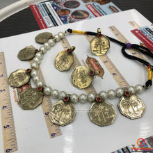 Load image into Gallery viewer, Vintage Coins and Pearls Beads Jewelry Set