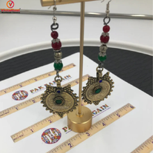 Load image into Gallery viewer, Ethnic Dangle Earrings With Coins