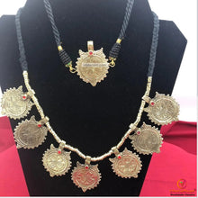 Load image into Gallery viewer, Antique Coins Necklace with earrings and ring Jewellery Set