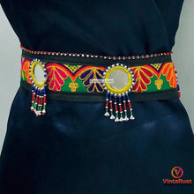 Load image into Gallery viewer, Afghan Handmade Embroidered Work Belt, Mirrors Beads