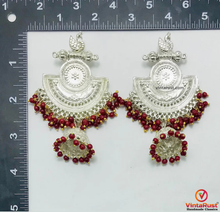 Load image into Gallery viewer, Oxidized Silver Indian Massive Earrings