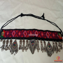 Load image into Gallery viewer, Afghan Vintage Kuchi Belt With Old Pendants and Tassels