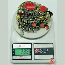 Load image into Gallery viewer, Vintage Coral Stone Belly Dance Belt, Afghan Belt