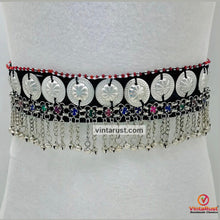 Load image into Gallery viewer, Tribal Belly Dance Belt With Dangling Bells