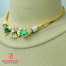 Load image into Gallery viewer, Statement Choker Necklace With Earrings