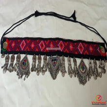 Load image into Gallery viewer, Afghan Vintage Kuchi Belt With Old Pendants and Tassels