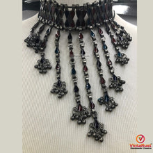 Load image into Gallery viewer, Ethnic Tribal Mirror Choker Necklace