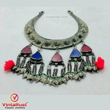 Load image into Gallery viewer, Handmade Vintage Torque Choker With Dangling Pendants
