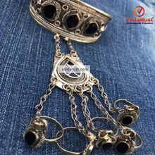 Load image into Gallery viewer, Vintage Boho Slave Bracelet with Chain and Rings