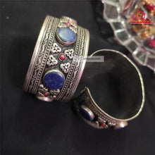 Load image into Gallery viewer, Handcrafted Vintage Stones Cuff Bracelet
