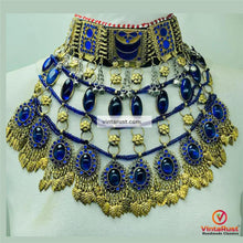 Load image into Gallery viewer, Handmade Blue Choker Necklace