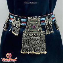 Load image into Gallery viewer, Vintage Kuchi Belt, Tribal Big Pendant and Coins