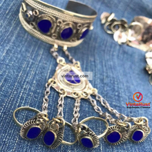 Load image into Gallery viewer, Vintage Boho Slave Bracelet with Chain and Rings