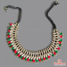 Load image into Gallery viewer, Vintage Metal Spikes Choker Necklace With Beads