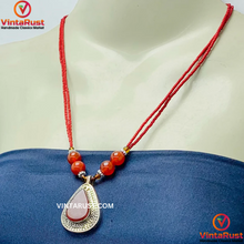 Load image into Gallery viewer, Beaded Chain Handmade Pendant Necklace