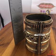 Load image into Gallery viewer, Handmade Golden Vintage Handcuff Bracelet