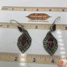 Load image into Gallery viewer, Tribal Handmade Glass Stone Earrings