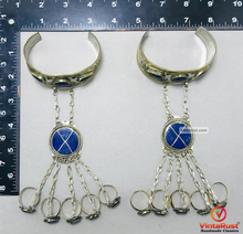 Load image into Gallery viewer, Vintage Lapis Lazuli Stone Slave Bracelet