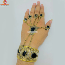 Load image into Gallery viewer, Vintage Slave Bracelet Hand Chain With Rings
