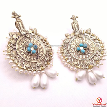 Load image into Gallery viewer, Vintage Huge Massive Hasli Earrings