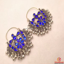 Load image into Gallery viewer, Kuchi Glass Stones Antique Bali Earrings