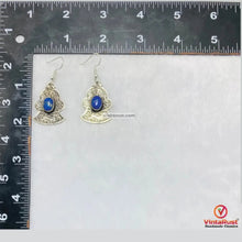 Load image into Gallery viewer, Turkman Lapis Lazuli Lightweight Dangle Earrings