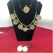 Load image into Gallery viewer, Antique Coins Necklace with earrings and ring Jewellery Set