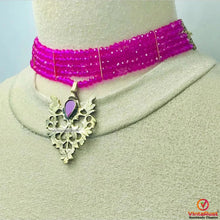 Load image into Gallery viewer, Beaded Multilayers With Brass Motif Jewelry Set