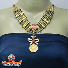 Load image into Gallery viewer, Birds Golden Necklace With Earring Traditional Jewelry Set