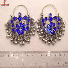 Load image into Gallery viewer, Kuchi Glass Stones Antique Bali Earrings