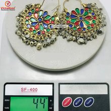 Load image into Gallery viewer, Multi color Stylish Hoop Earrings