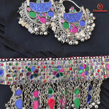 Load image into Gallery viewer, Multicolor Choker Necklace and Earrings Jewelry Set