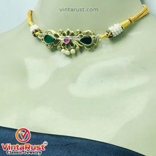 Load image into Gallery viewer, Statement Choker Necklace With Earrings