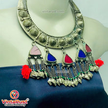 Load image into Gallery viewer, Handmade Vintage Torque Choker With Dangling Pendants
