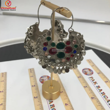 Load image into Gallery viewer, Tribal Kuchi Bali Earrings With Small Bells